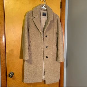 Abercrombie & Fitch Teddy Sherpa Coat Small